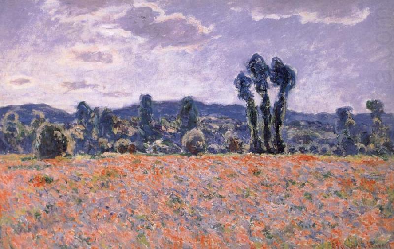 Poppy Field in Bloom, Claude Monet
